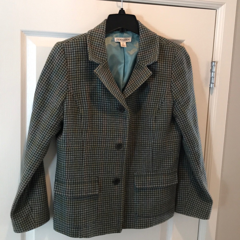 Pendleton blazer blue check